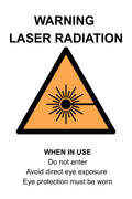 Multi-application Laser Safety Sign